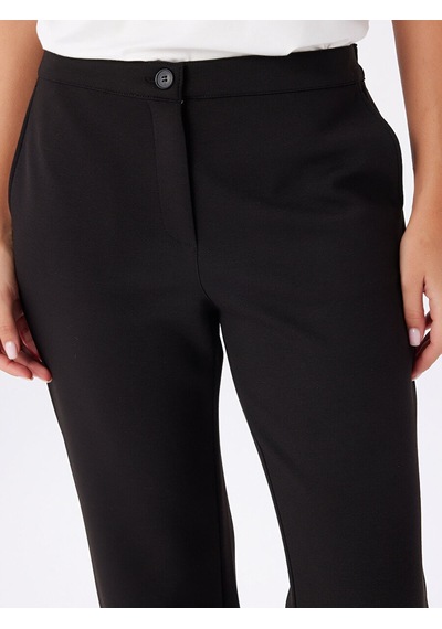 Faik Sönmez Relax Straight Fit Örme Pantolon W27pnt032 Uw27pnt03210 Siyah