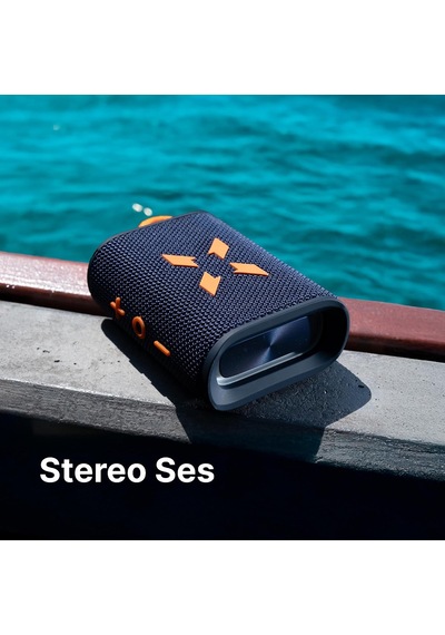 Bluetooth Kablosuz Su Geçirmez Ipx7 Rgb Tws Stereo Hoparlör Mavi-beyaz X6703