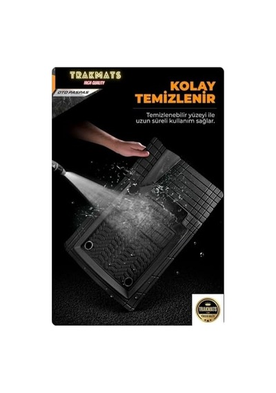 Trakmats Kyb43992 2015 4d Universal Estetik Ve Konforlu Oto Paspas Adk Siyah Volvo S60 İle Uyumlu Açık Bej