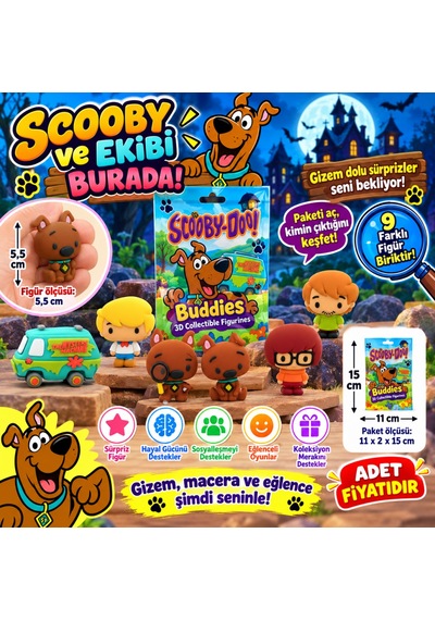 20302 3d Figür Scooby Doo Buddıes Sürpriz Paket Scoo 36d Belirtilmemiş