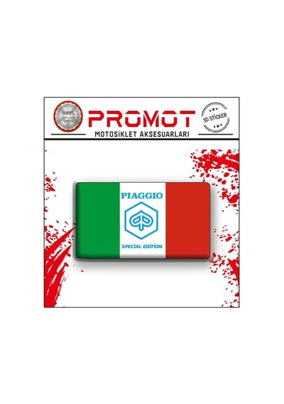 Pıaggıo Damla Logo Sticker 03 Diğer