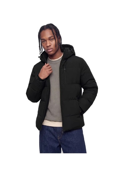 Jack & Jones 12298858 Jjbecks Puffer Sn Mont Siyah