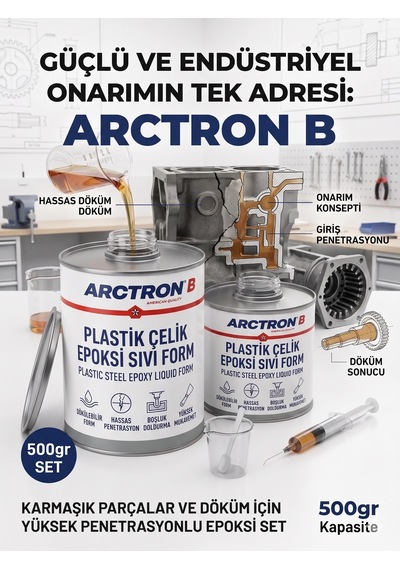 Arctron B Plastik Çelik Epoksi Sıvı Form