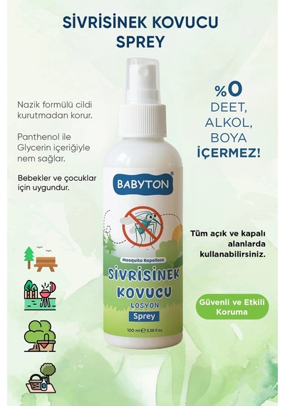 Sivrisinek Kovucu Sprey Losyon 100 Ml