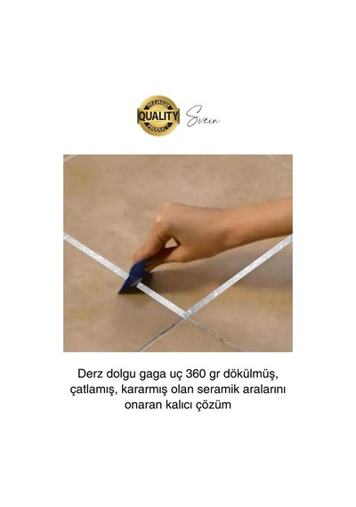 Pratik Gümüş Silver Simli Hazır Derz Fayans Seramik Boşluk Anında Kapatıcı Yer Cephe Yenileyici