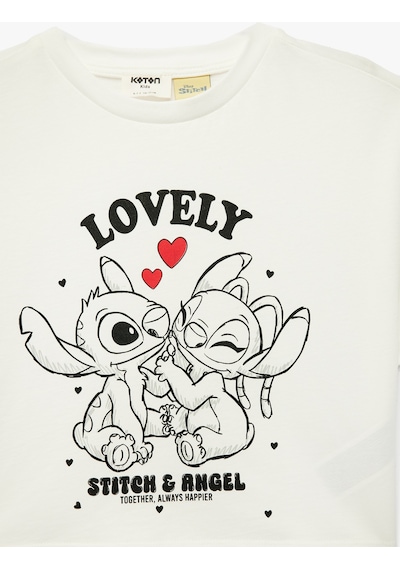 Koton Lisanslı Stitch Baskılı Uzun Kollu Bisiklet Yaka Pamuklu Tişört Ekru 6skg10461ak Ekru Koton Lisanslı Stitch Baskılı Uzun Kollu Bisiklet Yaka Pamuklu Tişört Ekru 6skg10461ak Ekru