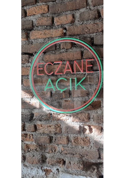 Açık Eczane Yazısı Neon Led Aydınlatma