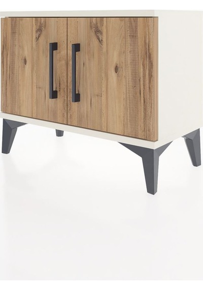 Arges Komodin Tek Raflı 2 Kapaklı 60x30x48 Aytaşı-çam Aytaşı
