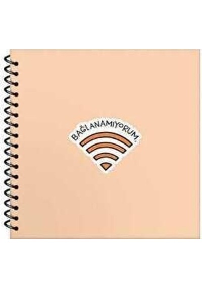 Hisli Şeyler 16x15 50yp Çizgili Spiralli Sert Kap. Stickerlı Defter