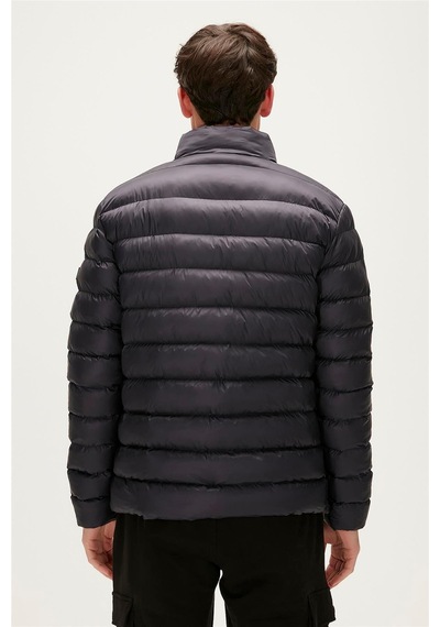 Bad Bear Boss Puffer Lacivert Erkek Mont Siyah