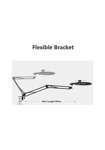 Hornet Masa Tripodu 10 Inç Ring Light 5500k Youtuber Led Işıklı Tripod Led Işığı Akrobat