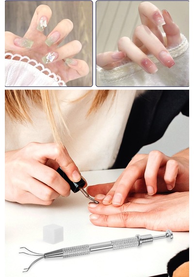 Nail Art Ombre Sünger Ve Tutucu Kalem Seti 50 Adet Sünger Ve Ombre Süngeri Çok Renkli