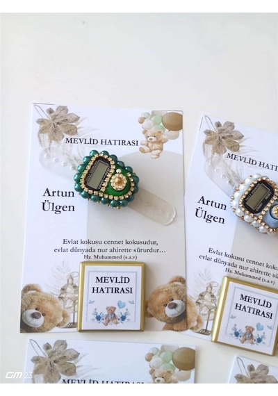 Farklı Market Bebek Mevlidi Hediyesi Çikolata Zikirmatik 10 Adet