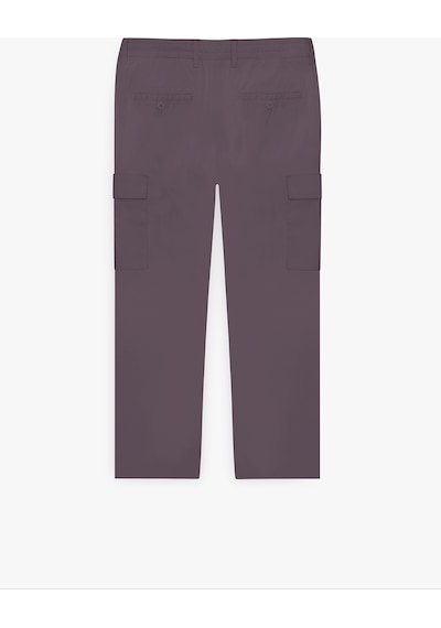 AC&Co / Altınyıldız Classics Erkek Antrasıt Comfort Fit Rahat Kesim Pamuklu Esnek Yan Cepli Kargo Pantolon - Antrasit