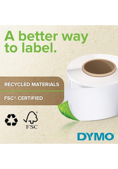 1933081 Lw Durable-etiketten Labelwriter-baskı, Beyaz Polyester 25 X 89 Mm Diğer