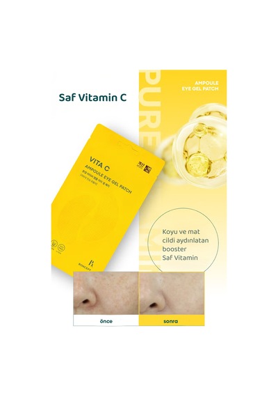 Aydınlatıcı C Vitamini Jel Göz Altı Maskesi 6 Çift Vita C Ampoule Eye Gel Patch