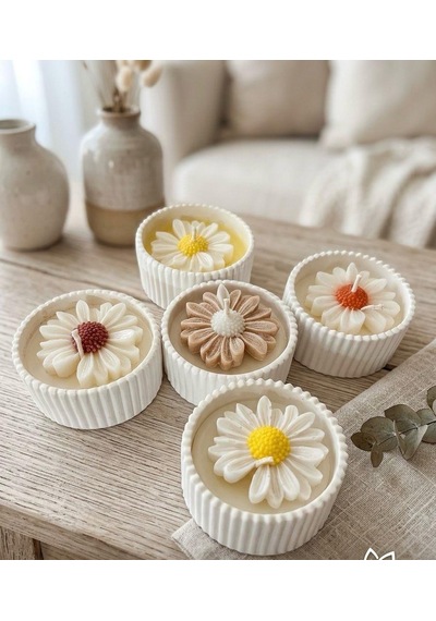 Papatya Dekoratif Mumluk (2 ADET)
