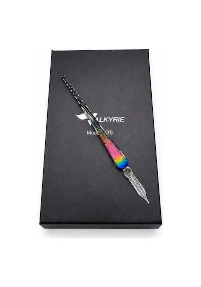 Valkyrie Gökkuşağı Cam Kalem Seti 12 Renk Mürekkep Hediyeli Kristal Dip Pen Kaligrafi, Sanat Ve Hobi Kalemi