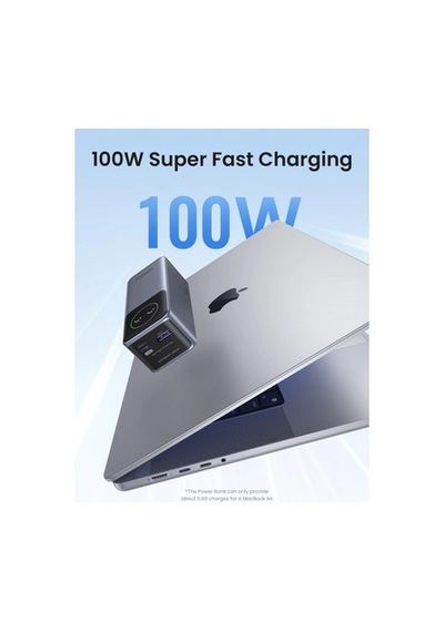 Ugreen Nexode Pro 12.000 Mah 100w Hızlı Şarj Powerbank Gri Renkli 1xusb-c, 1xusb-a, 30.000 Mah