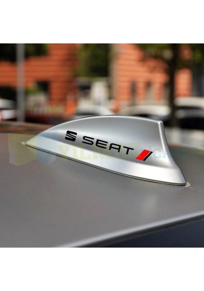Seat Logo Kapı Kolu Jant Tampon Oto Sticker Yapıştırma 4 Adet 13 X 1,5 Cm
