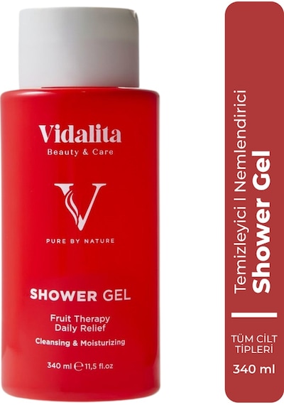 Vidalita Beauty & Care Fruit Therapy Çilek Çekirdeği & Argan Yağı İle Besleyici Ve Canlandırıcı 340 ML
