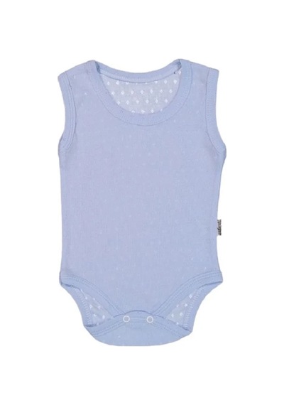 Yağmur Giyim %100 Pamuk Jakarlı Çıtçıtlı Bebe Zıbın 1-9 Ay Mavi 7088-m
