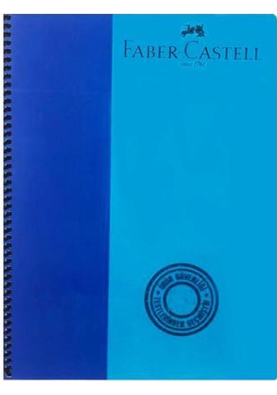 Faber-Castell Bicolor Spiralli Defter 100 Yp. A4 Çizgili