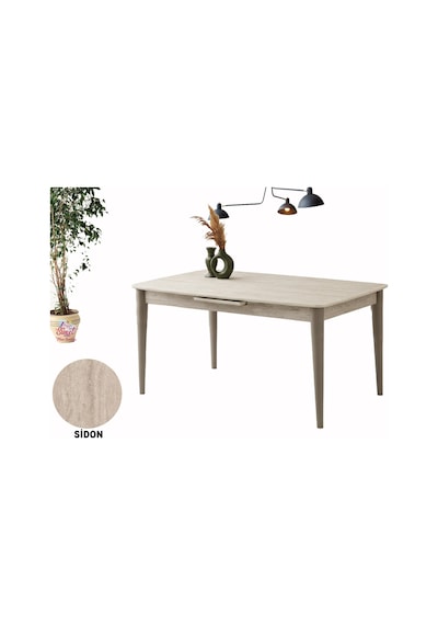 60x100 Ortadan Açılır Mdf Mutfak,salon,yemek Odası Masası Krem