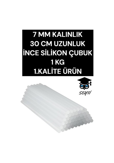 7 Mm Kalınlık 30 Cm Uzunluk İnce Silikon Çubuk 1 Kg 1. Kalite Ürün