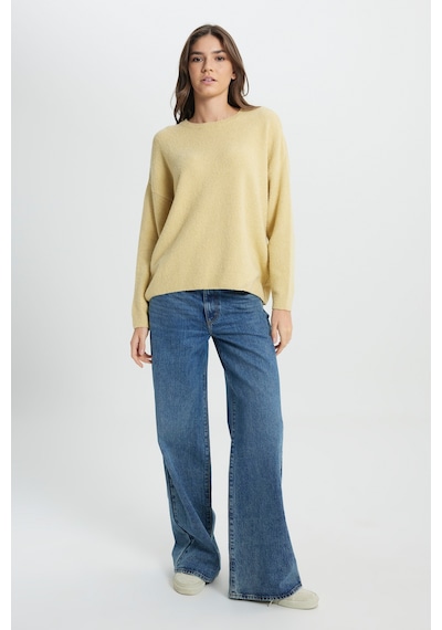 Wrangler Regular Fit Normal Kesim Sarı Triko Kazak W242710200 Sarı