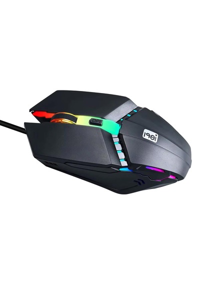 G506 Tek El Kullanım Gaming Oyuncu Usb Kablolu Klavye Mouse Seti Rgb Led Işıklı Optik