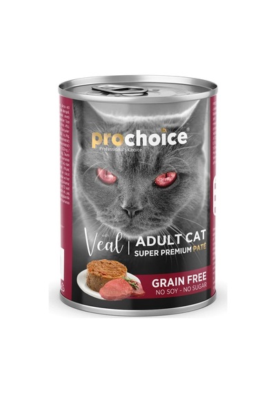 Prochoice Yetişkin Kediler İçin, Tahılsız, Dana Etli Ezme, 400 G X 12 Adet Sku: Zeus8690010299659