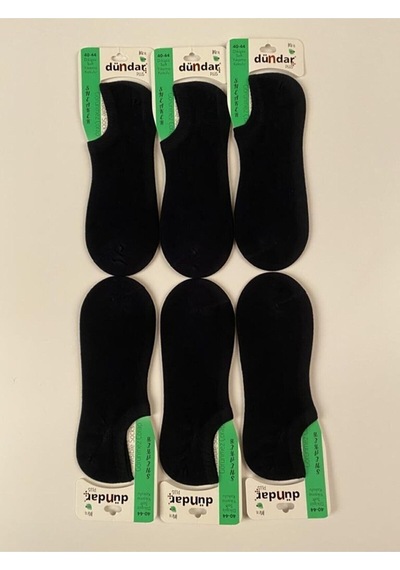 Dündar Çorap Erkek Lacivert Bambu Dikişsiz Sneaker Çorap 6'lı
