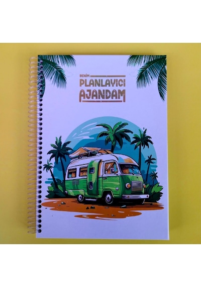 Zamansız Haftalık Ajandam Manifest Defteri 17x24cm 100 Yaprak Planlayıcı Defter Kamp