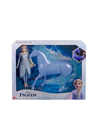 Mattel Karlar Ülkesi Elsa Ve Güzel Atı Nokk Karlar Ülkesi Oyuncakları, Elsa Bebek Ve Su Nokk'u Figürü Hlw58
