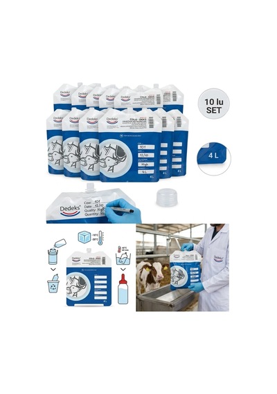 Colo-deks Kolostrum Ağız Sütü Torbası Ve Besleme Seti 4 Litre