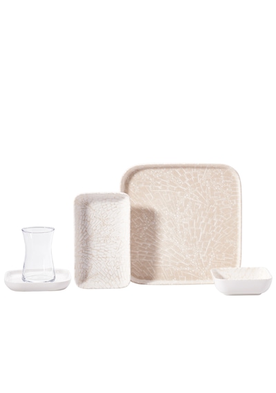Plaza Collection 25 Parça Kahvaltı Takımı A8854 Beyaz