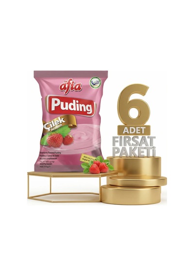 Afia Çilekli Puding 6x125 Gr