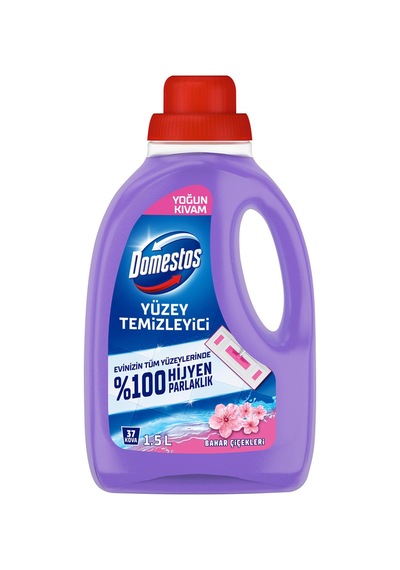 Domestos Yoğun Kıvamlı Yüzey Temizleyici Bahar Çiçekleri 1500 Ml Diğer