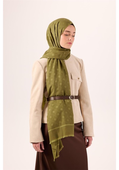 Silk Home Pamuk Polyester Liva Şal Olive Dokulu Nefes Alan Doğal Yapılı 90x200 Çok Renkli