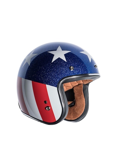 Torc T-50 Del Mar Captain Vegas Açık Motosiklet Kaskı Beyaz Mavi