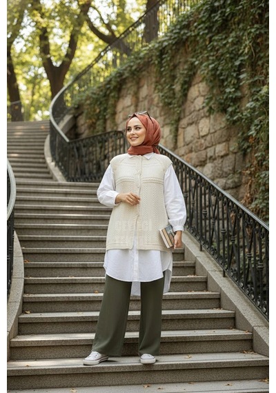Urfakent Çeyizlik Simli Robalı Yelek Düğmeli, Uçan Yelek Modeli Çeyizlik Yelek Renkli
