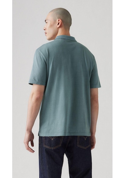 Levi's Authentic Polo Garment Dye Steam Blue G Erkek T-shirt A6735-0024-4729 Mavi