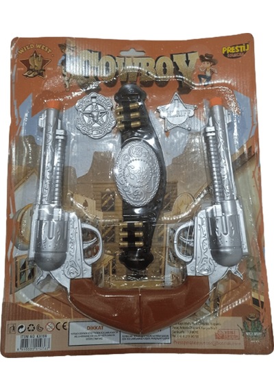 Psj Kartelalı 2-silahlı Kowboy Set-56432