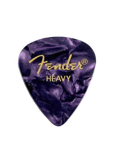 Fender 1980351976 Premium Celluloid 351 Shape Heavy Gitar Penası Purple Moto Mor İnci Desen 351 Formu İle Her Tarza Uygun 12'li