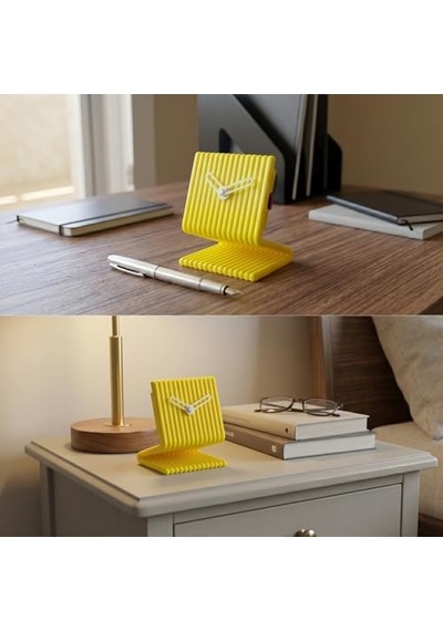 Dekoratif Masa Saati Sarı - Sessiz Analog Tıklamayan, Modern Minimalist, Ofis Çalışma Masası Ve Yatak Odası Başucu Saati, 9x11 Cm Küçük, Pille Çalışan 120 Dekoratif Masa Saati Sarı - Sessiz Analog Tıklamayan, Modern Minimalist, Ofis Çalışma Masası Ve Yatak Odası Başucu Saati, 9x11 Cm Küçük, Pille Çalışan 120