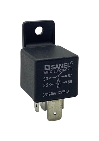 Sanel 12V Röle 4 Uçlu 80 A 70 A Tipi 2 Uç Küçük / 2 Uç Büyük N11.3251