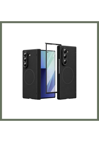 Bezos Joko Samsung Galaxy Z Fold 6 Flippro Magsafe Kapak - Siyah Bezos1