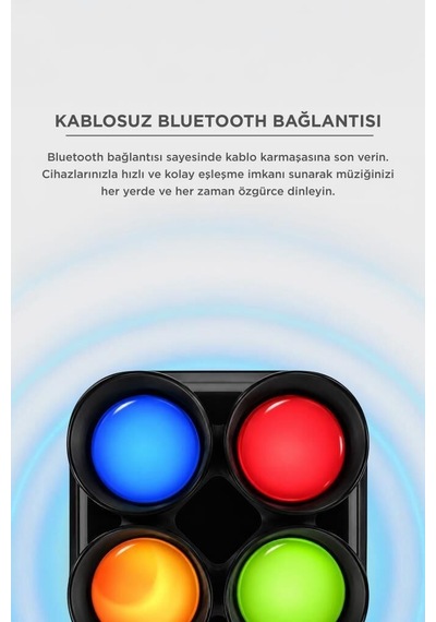 Delux Serisi Kablosuz Hoparlör Gts-1835 Siyah Eğlence Ofis Müzik