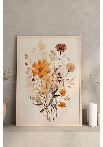 Ahşap Çerçeveli Mdf Tablo Seti Salon Ve Oturma Odası Için Çt3087 42 X 62